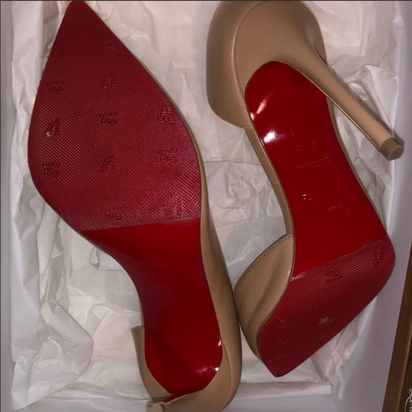 AUTH Christian Louboutin “Iriza 100mm in Nude” - Picture 4 of 4